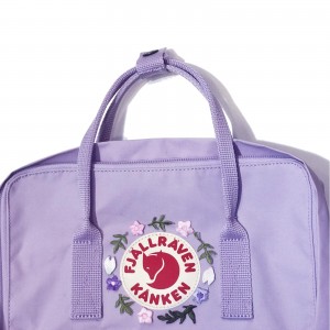 [刺繡限定!] Fjallraven Kanken –  Pastel Lavender / Sakura and Leaf 